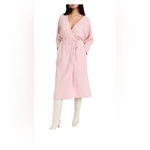 Mara Hoffman Tiffany wrap dress in pink - organic cotton